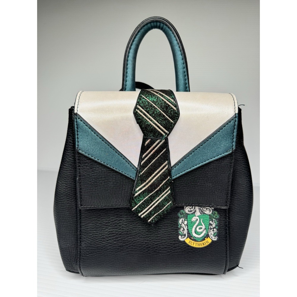 Harry Potter Slytherin Mini Backpack Women's Danielle Nicole Black Green Tie
